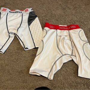 Rawlings and Marucci youth large white sliding shorts